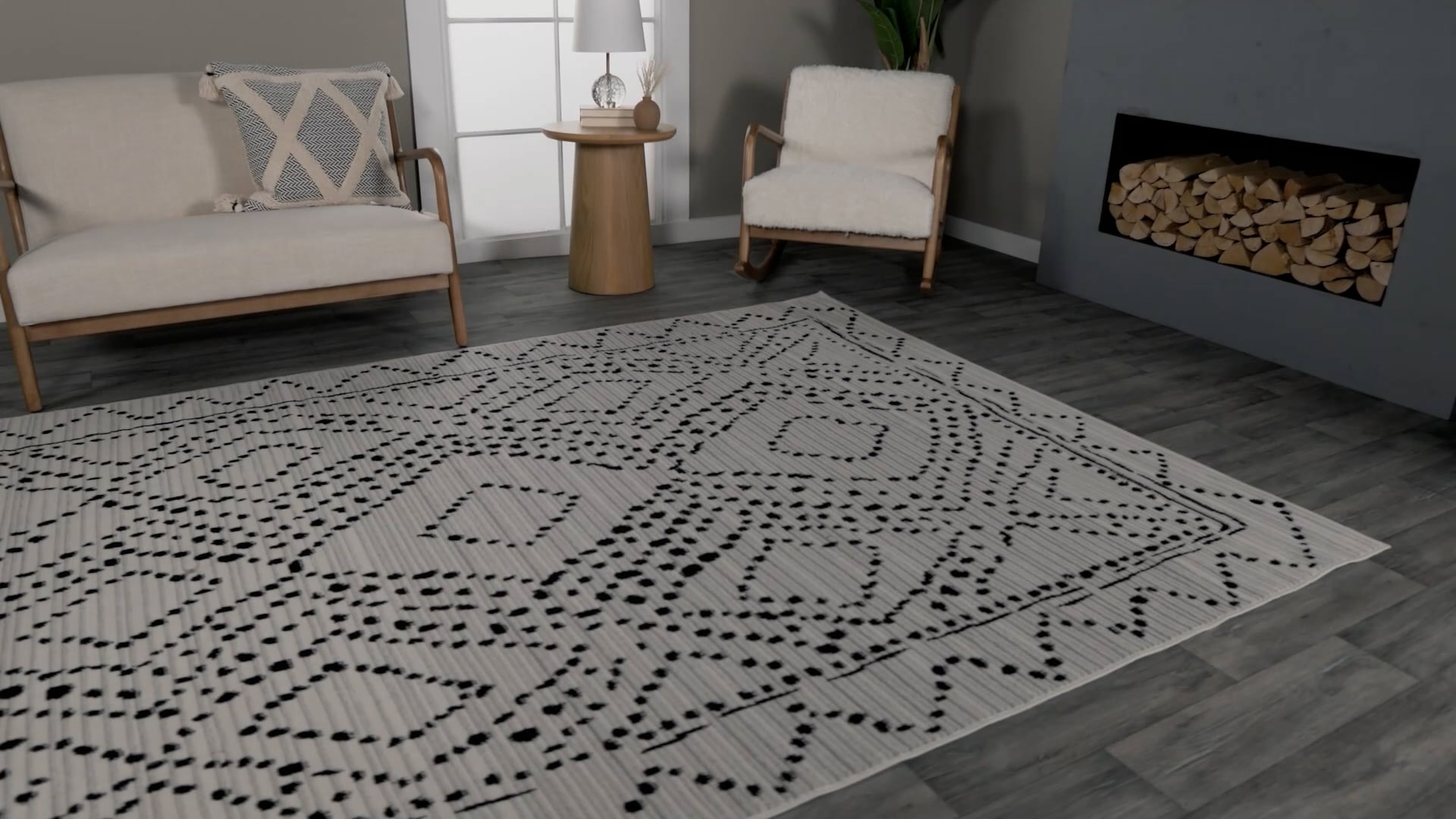 nuLOOM Mila Dotted Diamond Trellis Contemporary Area Rug, 8'x10' Scandinavian Area Rugs by