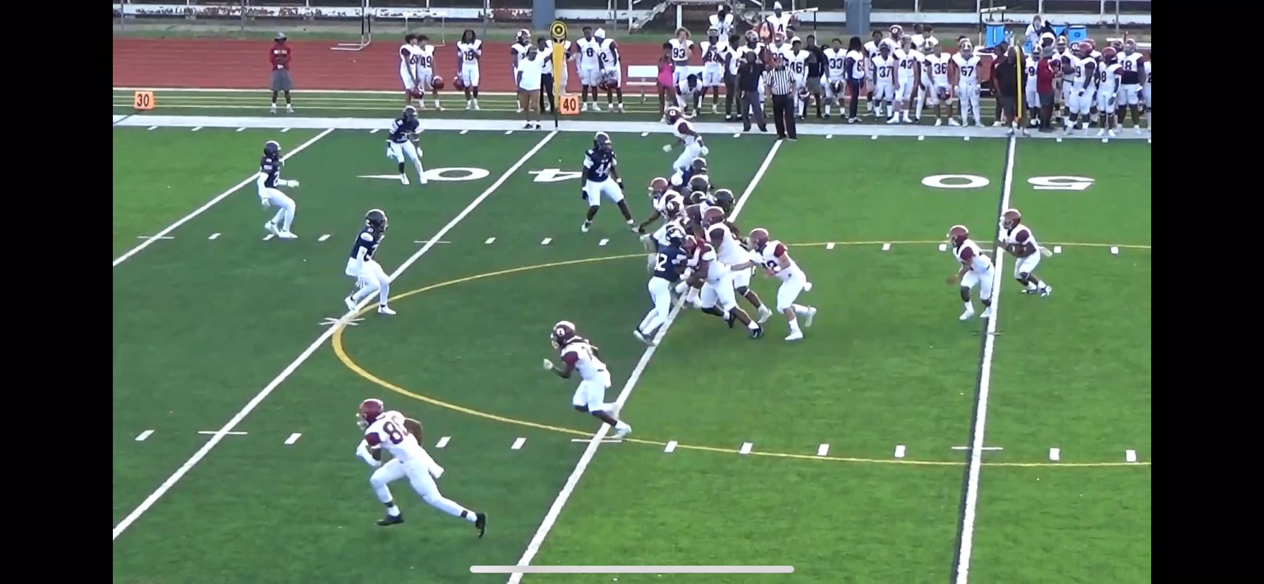 Watch cazmere king's running back film