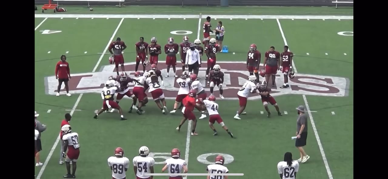 Watch cazmere king's running back film