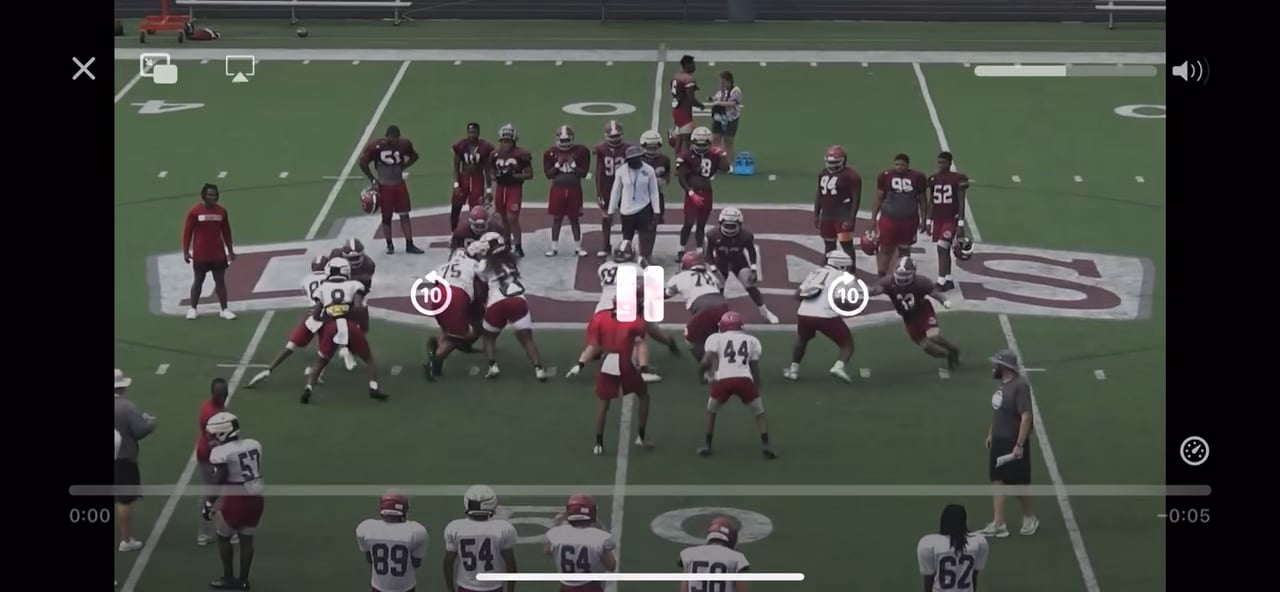 Watch cazmere king's running back film