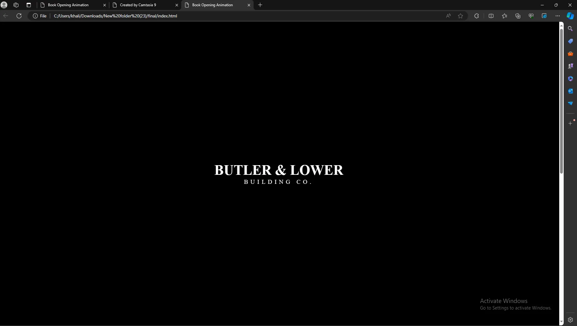 Book open effect html css js on Vimeo
