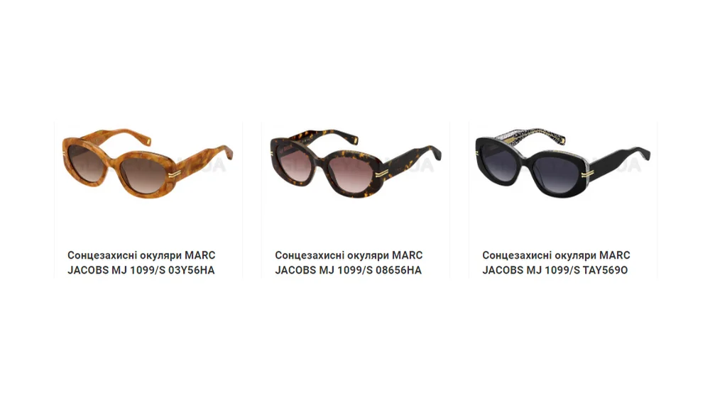 Очки MARC JACOBS MJ 1099/S 086 HA - Женские - Овальная форма