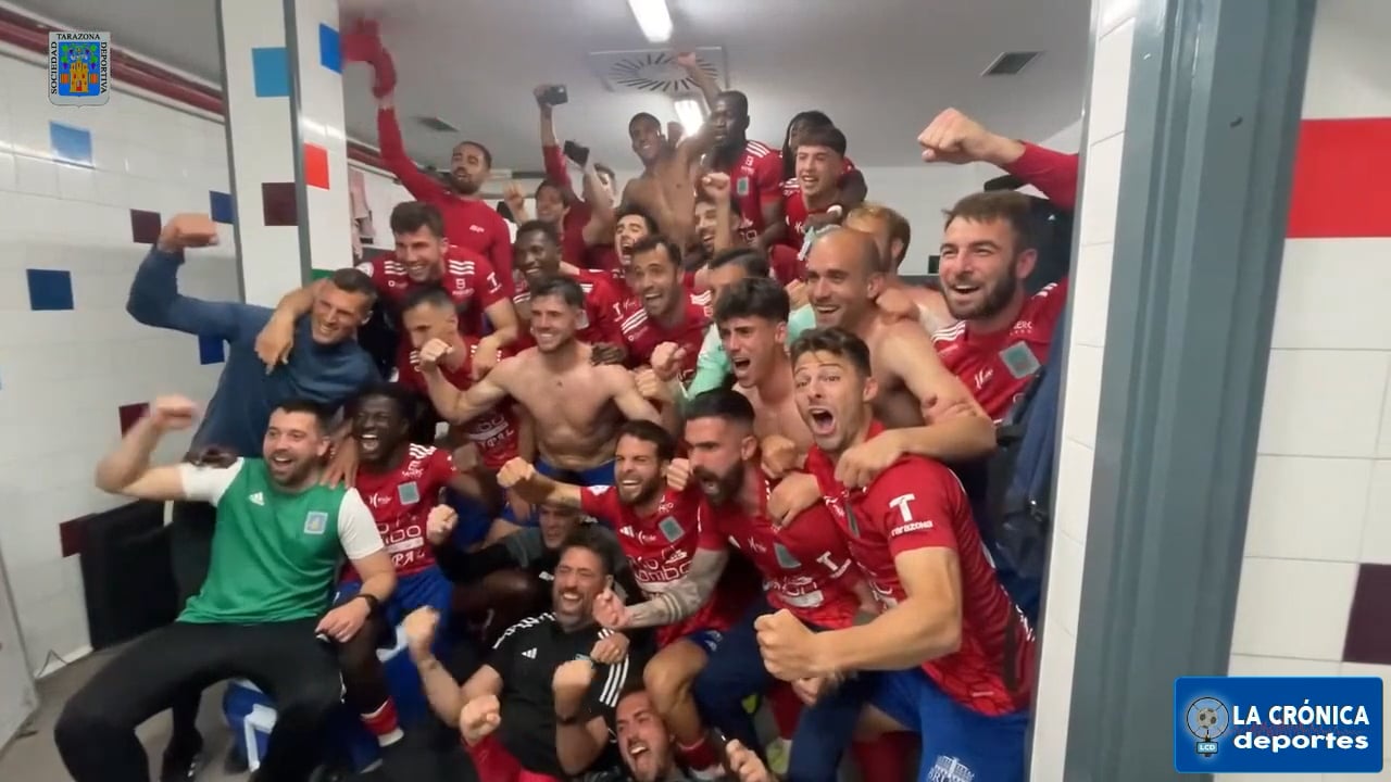 LA SD TARAZONA HACE HISTORIA. CELEBRA CON LA AFICIÓN QUE EL EQUIPO MÁS PEQUEÑO DE LA CATEGORÍA REPITE EN PRIMERA RFEF, SOIS MUY GRANDES. 18.05.2024