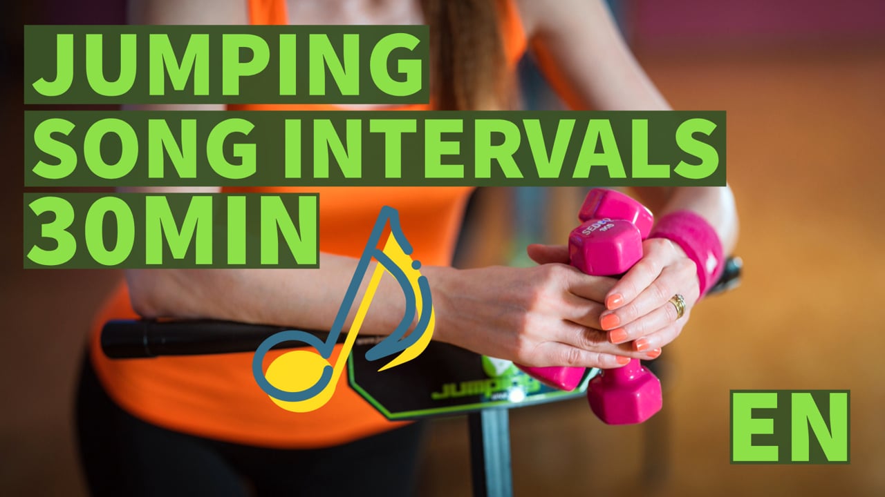 JUMPING FITNESS Song Intervals 30 MIN J26 Videa suzn.life Jumping online. Home fitness. Workouts on trampoline. Tabata. HIIT