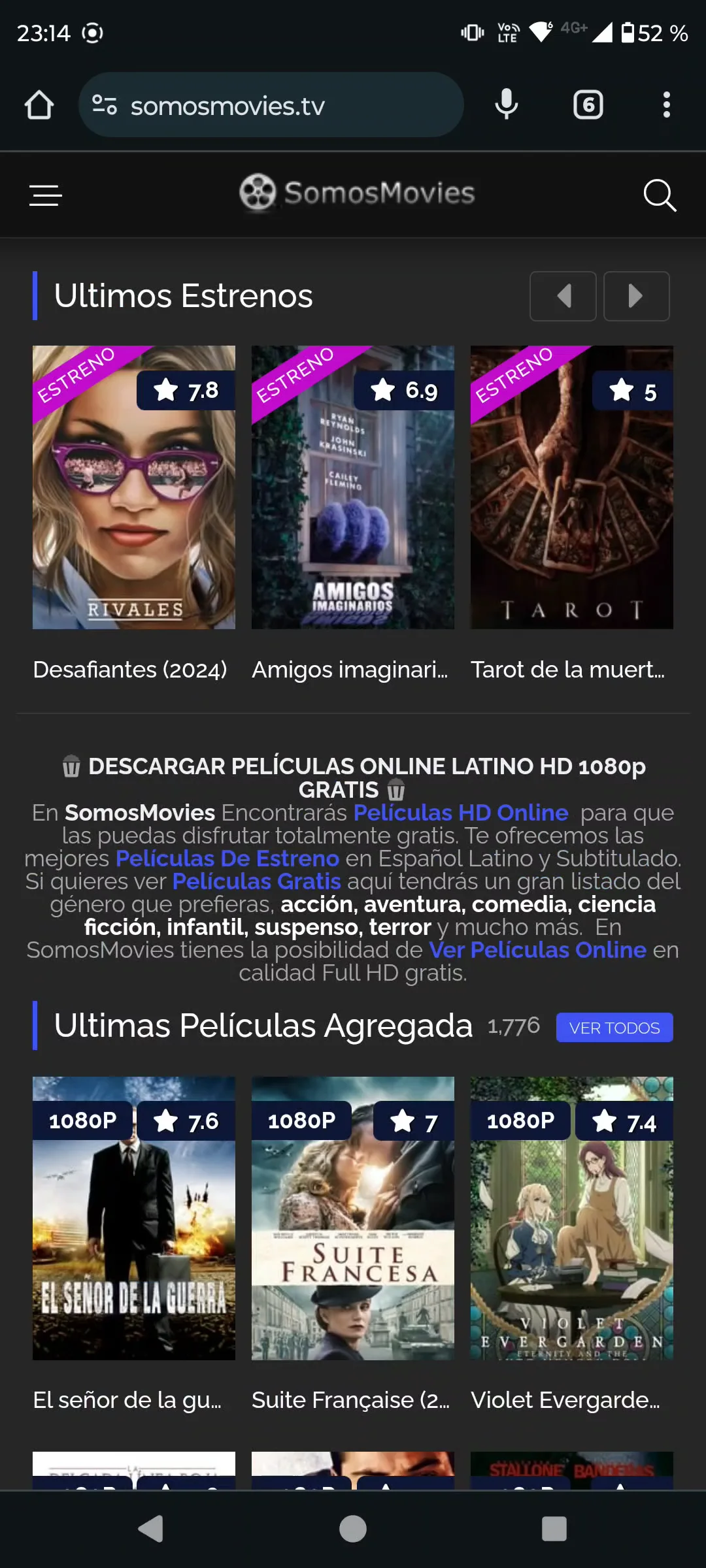SomosMovies.tv - Descargar Peliculas en 1 Link por Mega