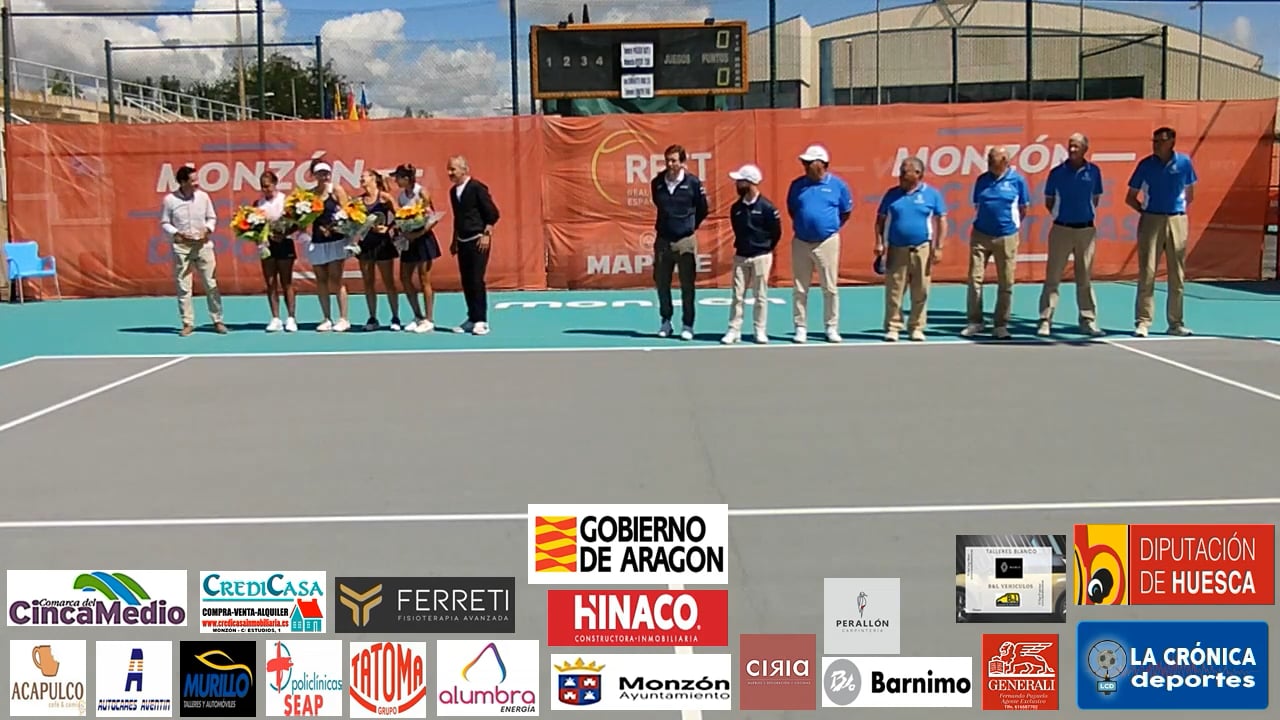 TENIS   TORNEO  CONCHITA MARTINERZ  EN MONZÓN   CANDIOTTO ( BRASIL )  y LEMAITRE ( FRANCIA ) VENCEDORAS EN DOBLES   AL GANAR EN EL TIE BREAK  A  PASZEK ( AUSTRIA ) y  RYSER ( SUIZA )  2-6  6-0  (5-10)