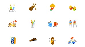 Animated Wedding Stickers, an Emoji Icon by Prosymbols (Thumbnail 13 of 13)