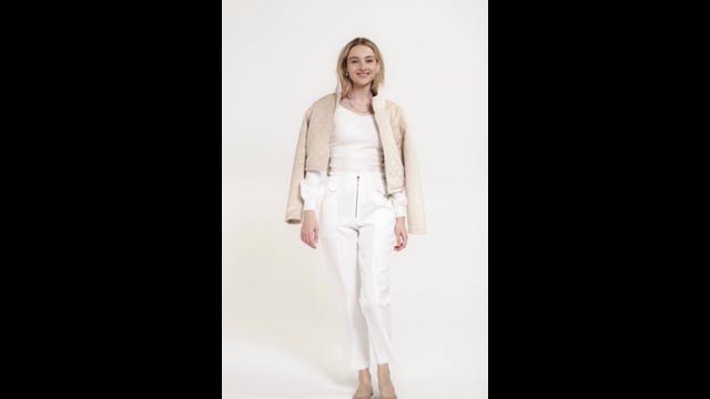 CALÇA CINTIA CLOCHARD                                                                                OFF WHITE