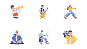 Animated Rock Band Icons, a Duotone Icon by Vectors Market (Thumbnail 12 of 12)