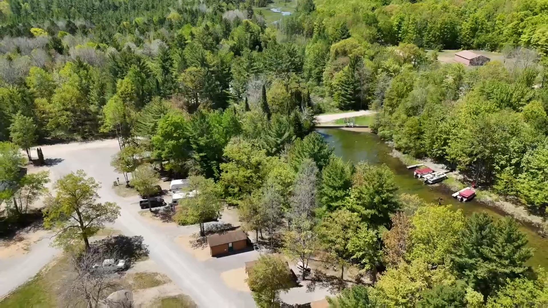 Frederic, Michigan Campground Gaylord South / Bradford Lake KOA Holiday