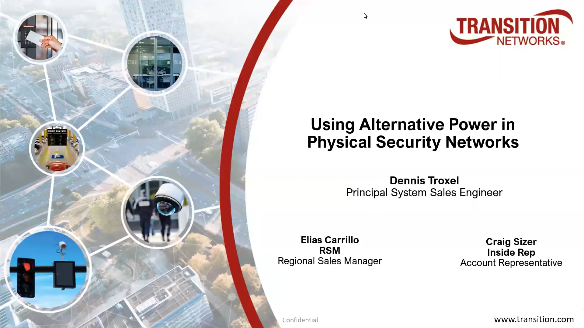 Using Alternative Power in Physical Security Networks