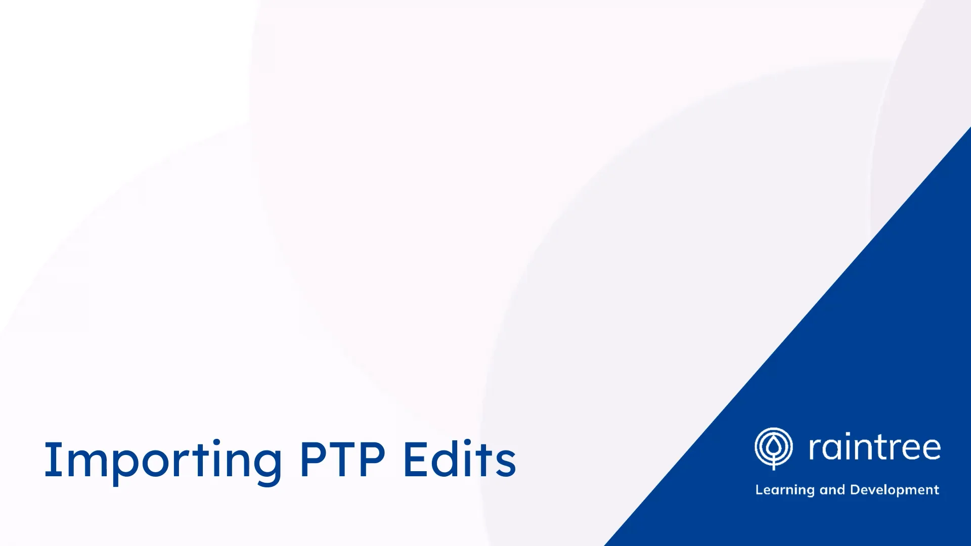 Import PTP Edits on Vimeo