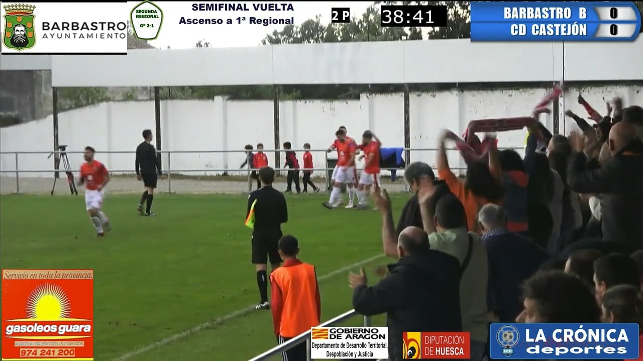 (RESUMEN, GOL Y FIESTA DEL CASTEJÓN QUE PASA A LA FINAL) SEMIFINAL ASCENSO A 1ª REGIONAL " Partido de VUELTA " Barbastro Somontano 0-1 CD Castejón