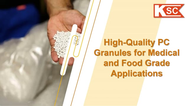 ⁣Kapoor Sales High-Quality PC Granules for Medical and Food Grade Applications