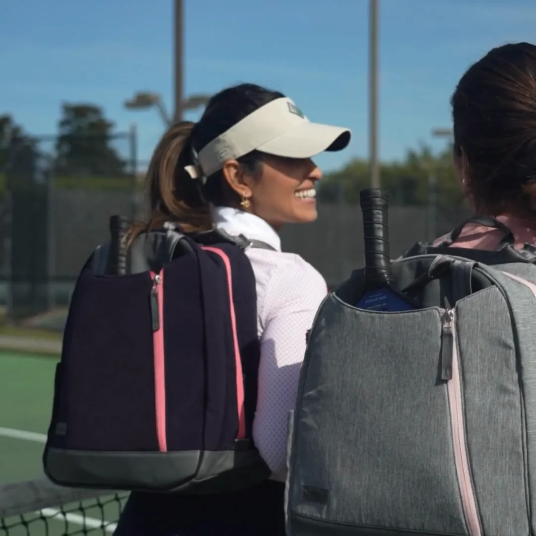 【みぃ☆】DOUBLE COMMA グルムバッグ　グレー　Lサイズ Melbie Pickleball Backpack and Tote Bag | Doubletake