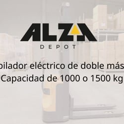 Apilador eléctrico doble mástil 1500 kg