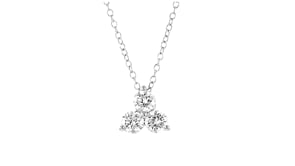 1.00 ct. t.w. Lab-Grown Diamond Trio Pendant Necklace in 14kt White Gold