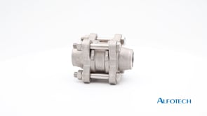 Non-return valve, 3-part, weld ends