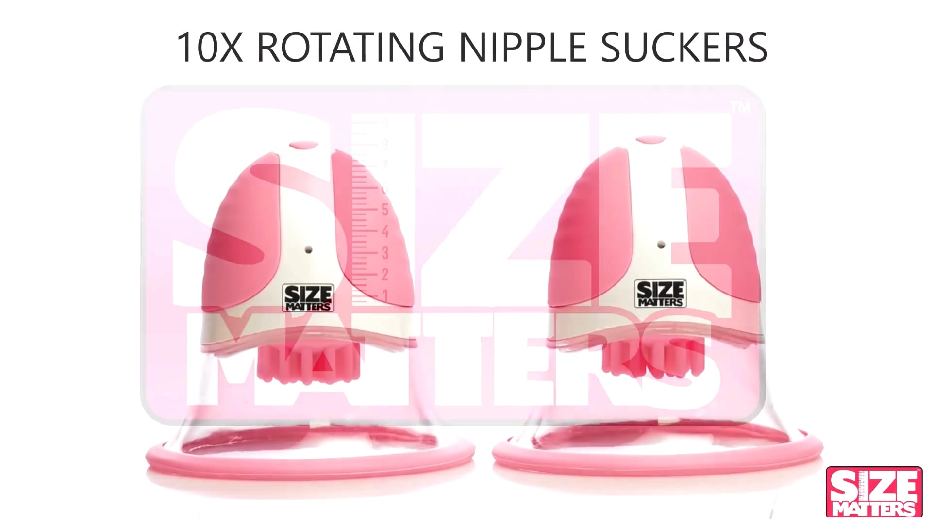 Size Matters Rotating Nipple Suckers in Pink