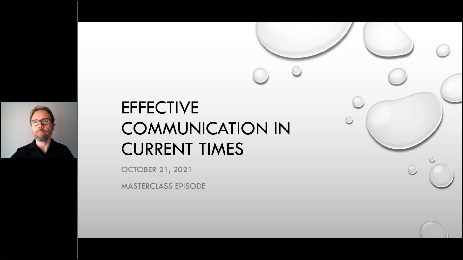 Masterclass Episode 14 – Effective Communication in Current Times