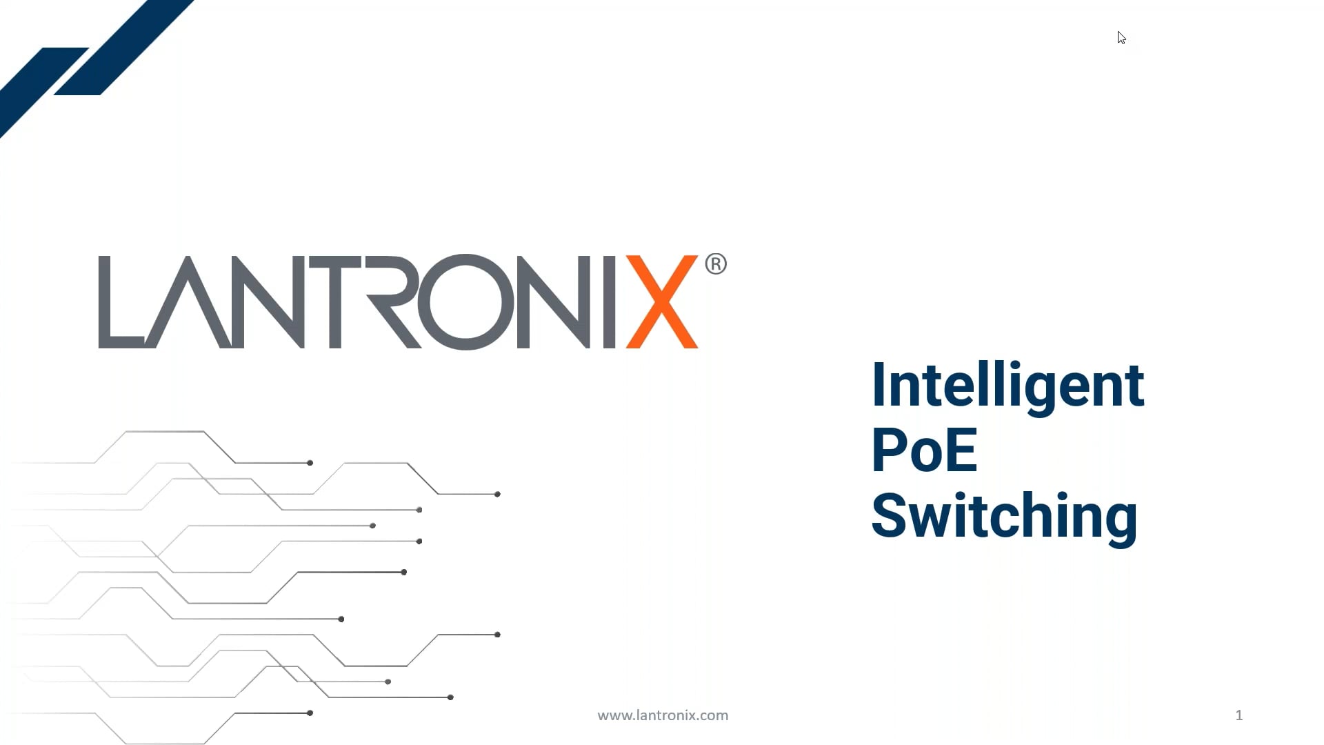 Lantronix Partner Training - PoE Switches