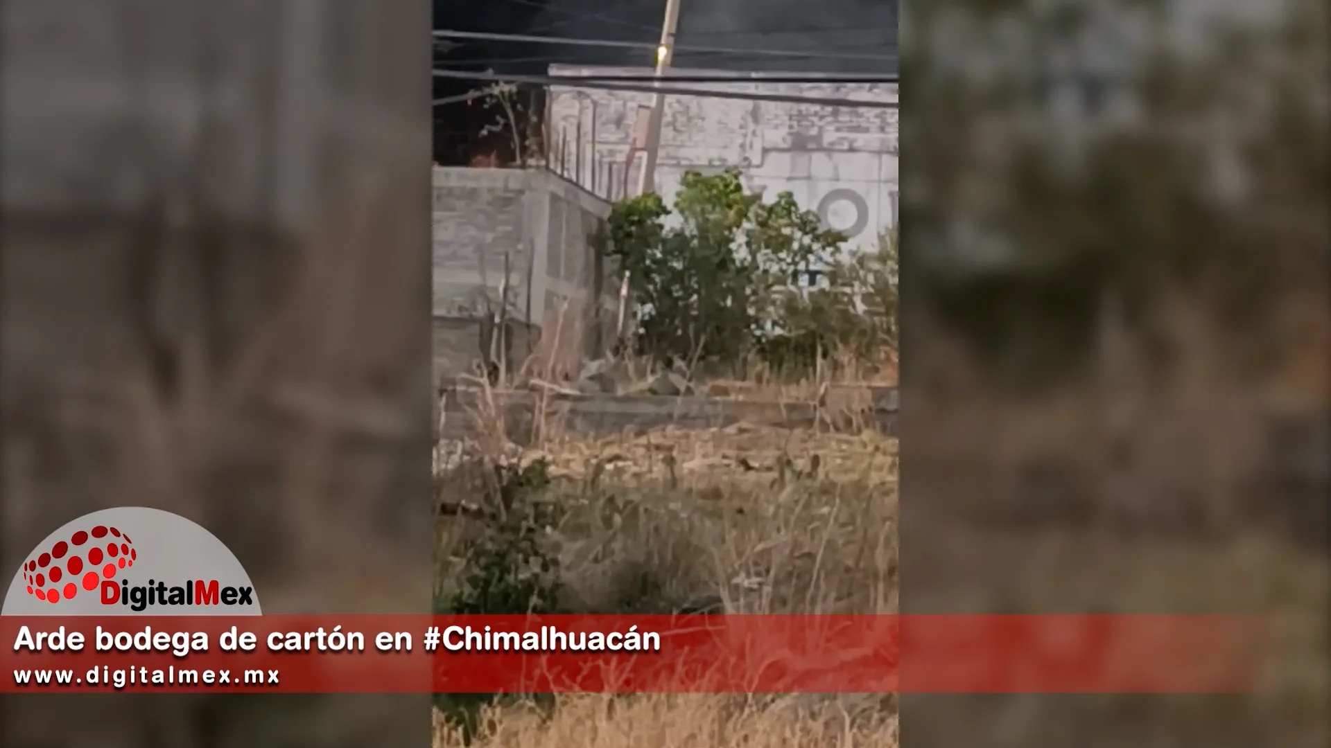 Arde bodega de cartón en #Chimalhuacán