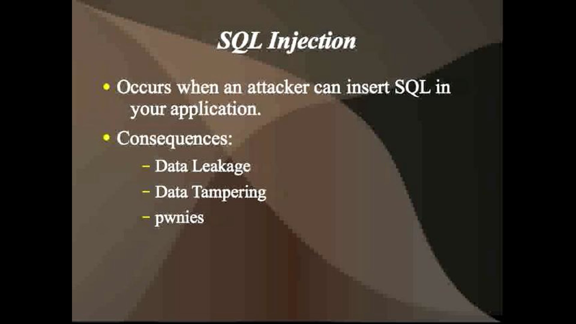 Thumbnail for Blind SQL Injection w/Michael Buselli