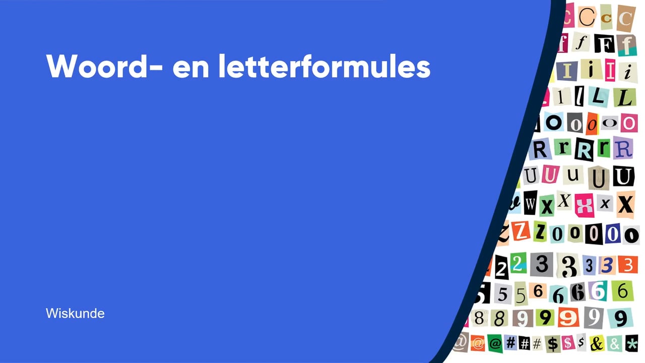 Woord- en letterformules