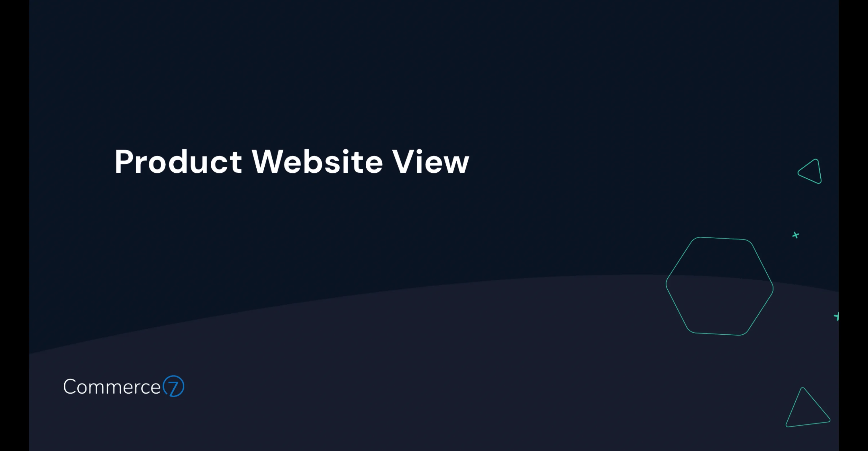 Product Website View on Vimeo