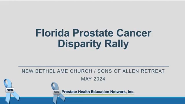 PHEN Presents on New Church Strategies to Address Black Prostate Cancer Crisis
