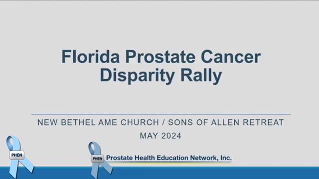 PHEN Presents on New Church Strategies to Address Black Prostate Cancer Crisis