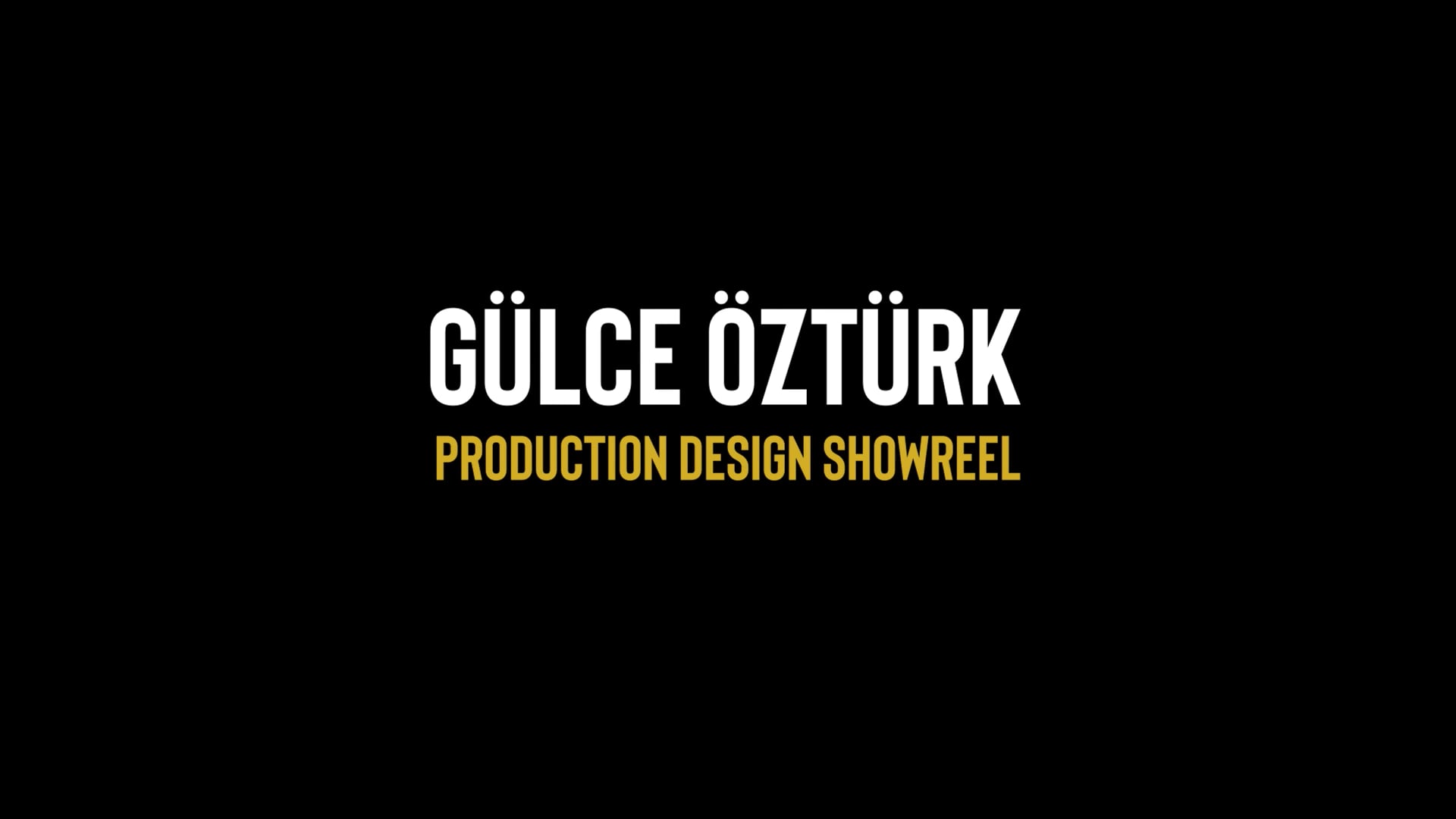 Gülce ÖZTÜRK Showreel
