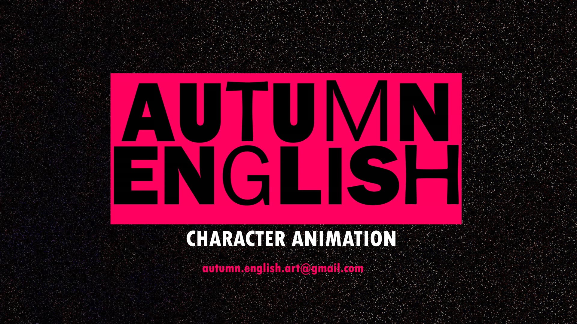Autumn English | Character Animation Reel