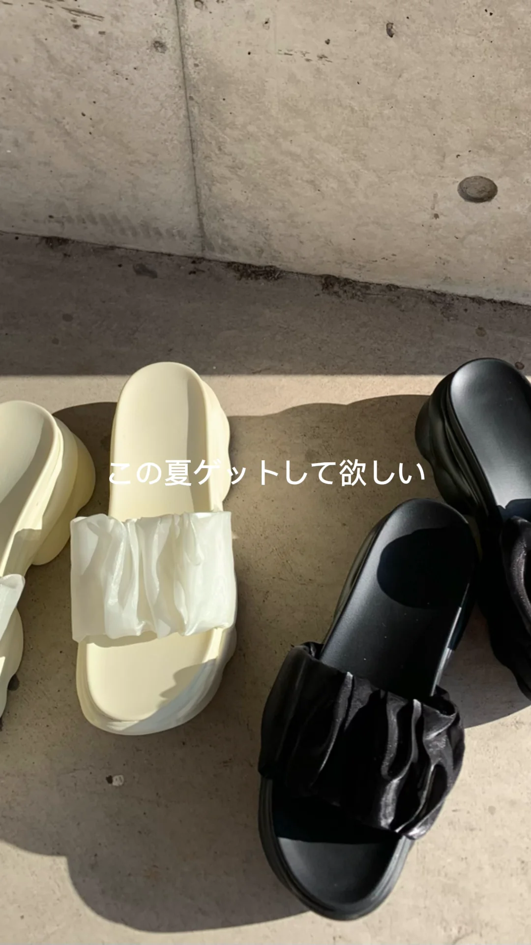 nuguプラットフォームスリッパ Color: Ivory プラットフォームスリッパ | ファッション通販サイト NUGU