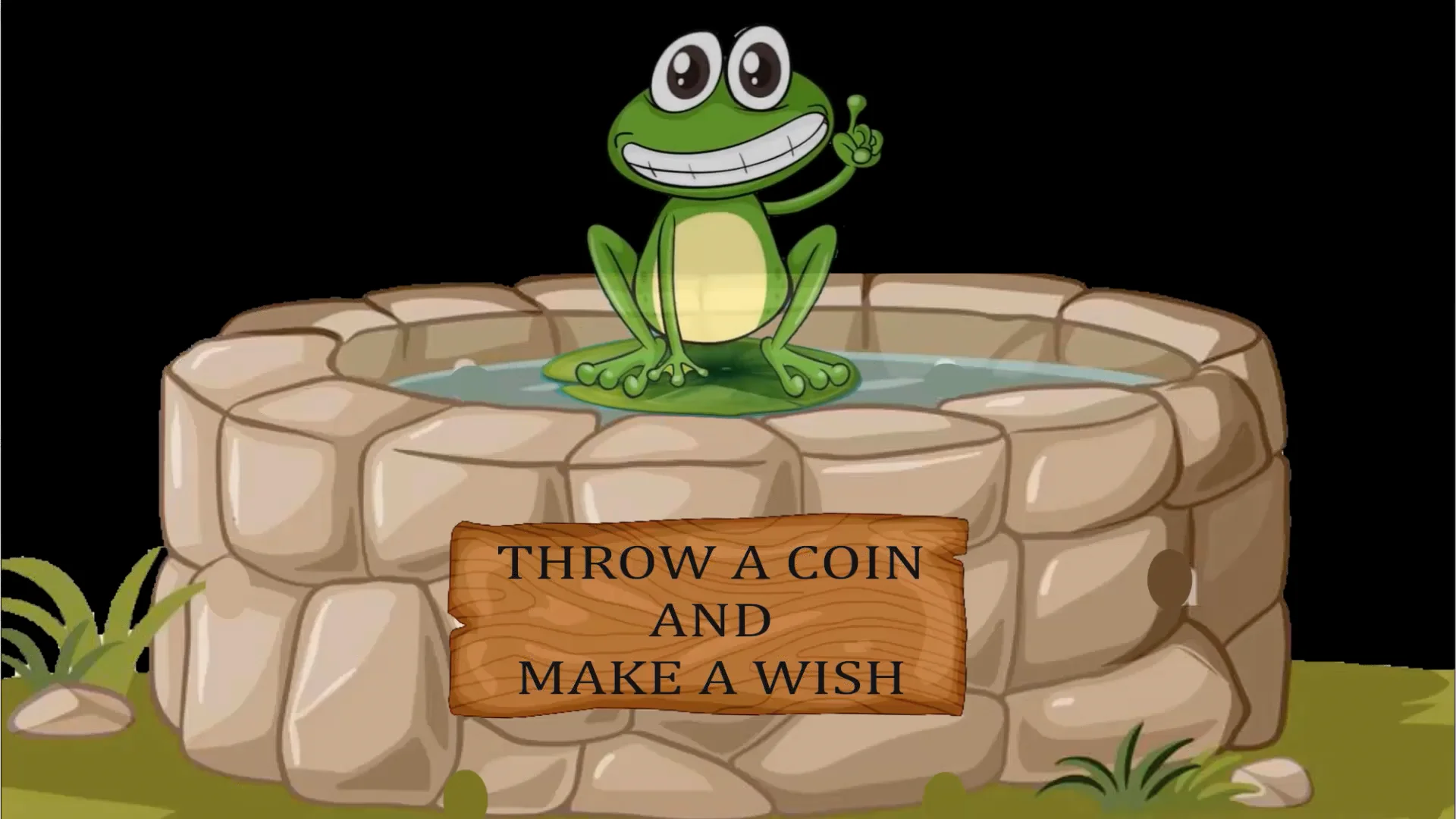 魔法の井戸（コインが貫通）