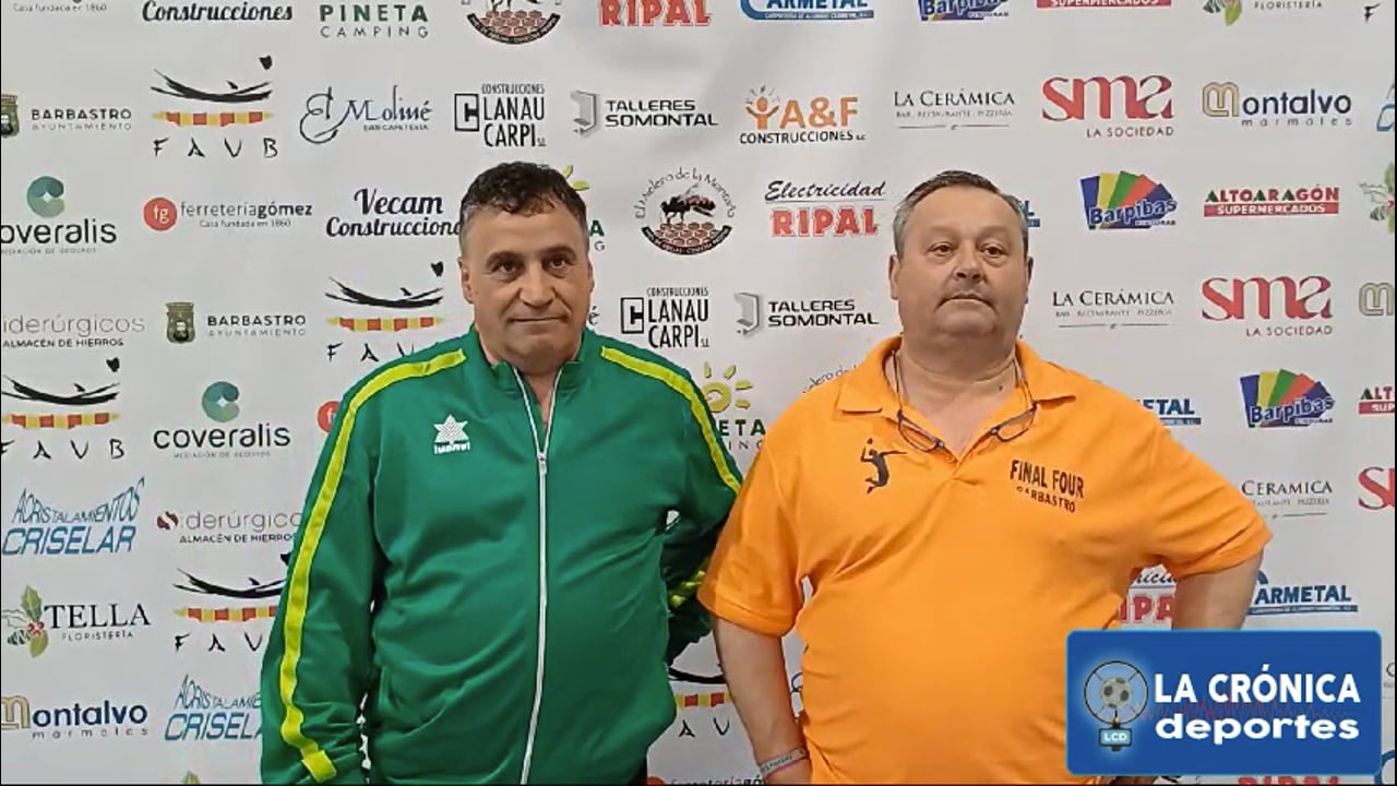 FERNANDO Y TOÑO (Entrenadores Equipo Voleibol Femenino SMA Barbastro) El 19/05/24 se disputó en Barbastro la final four de la 2a división juvenil aragonesa de voleibol.