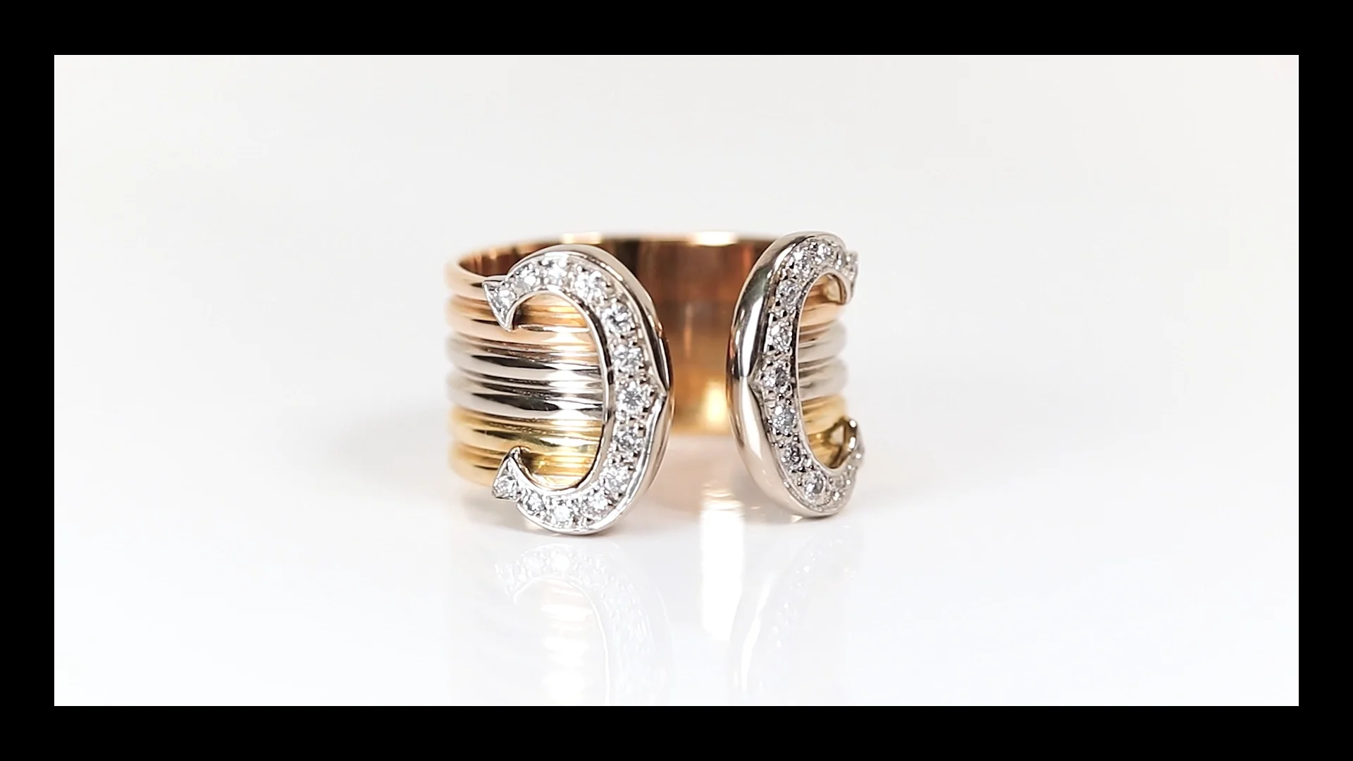 80s Cartier ツイストコンビリング