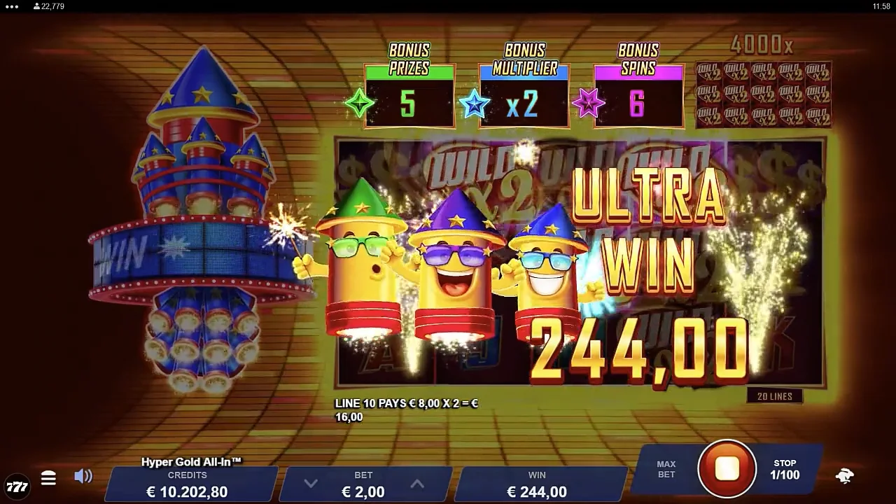 Hyper Gold All In Slot Review (Gameburger Studios) - Play For Free & Real