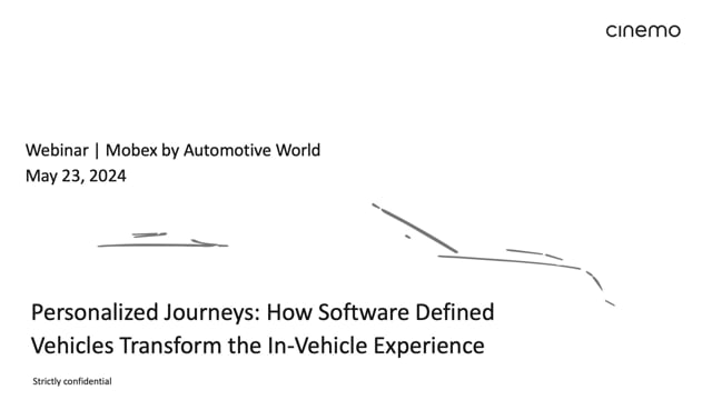 Personalized journeys: how software-defined vehicles transform the in-vehicle experience