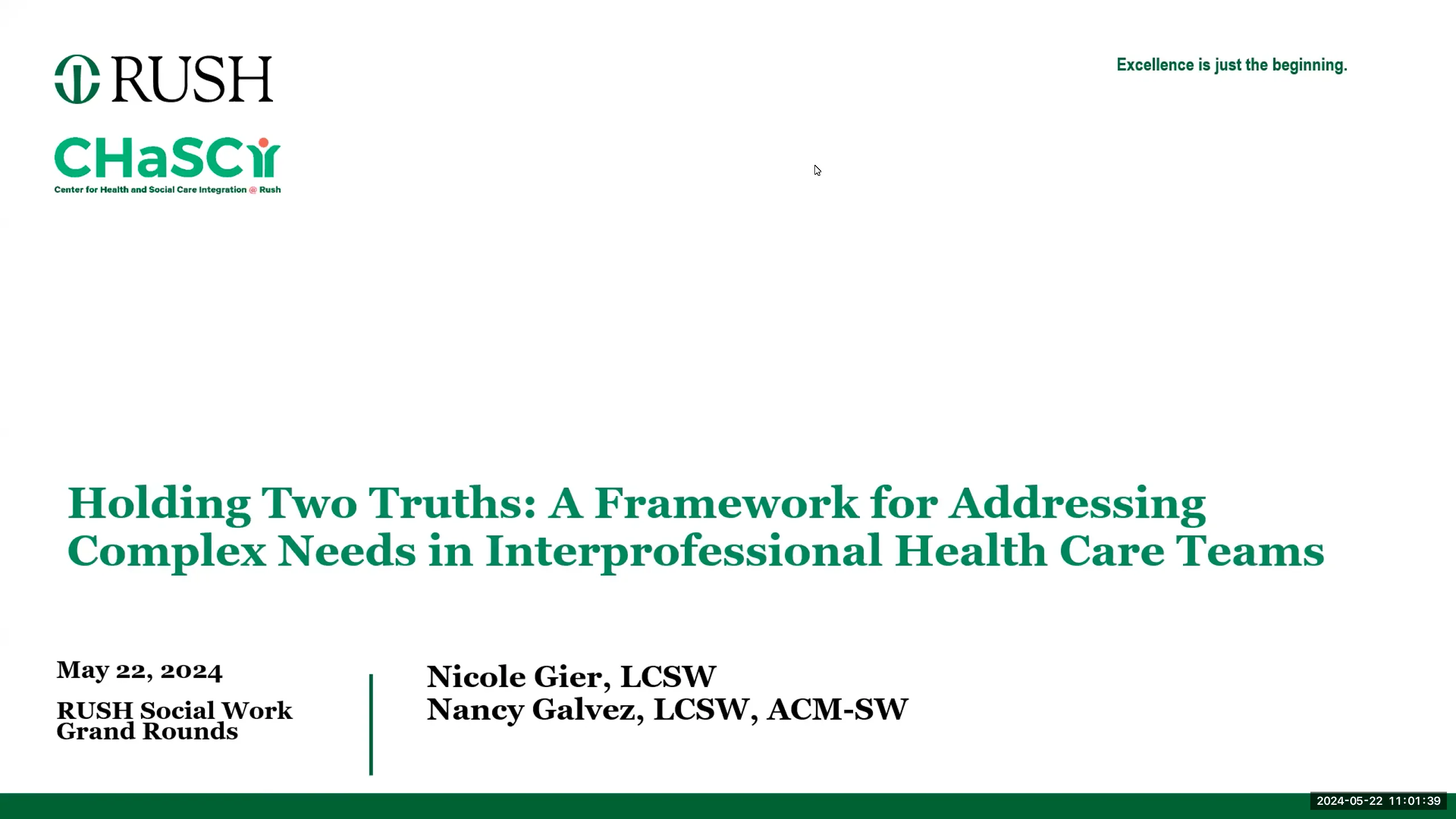 May 2024 Social Work Grand Rounds on Vimeo