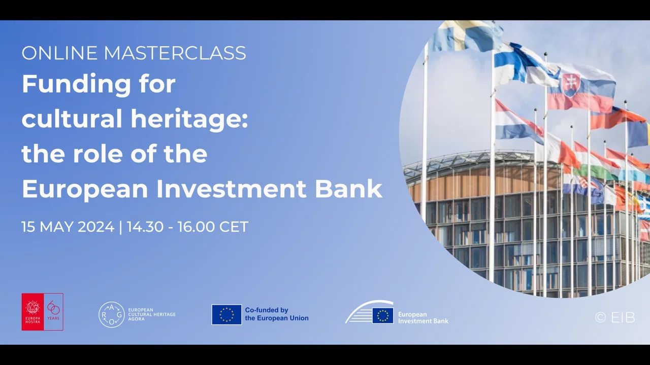 Online masterclass Funding for cultural heritage: the role of the European  Investment Bank