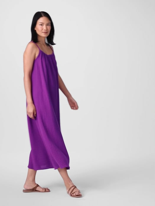 Eileen fisher cotton gauze dress best sale