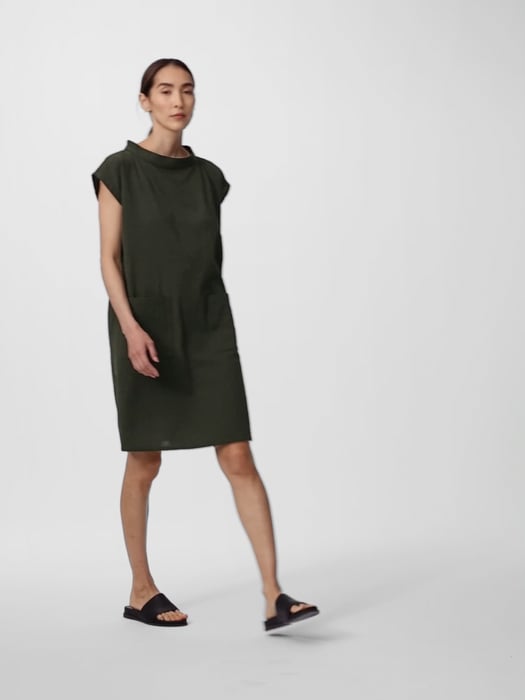 Eileen fisher mock neck dress best sale