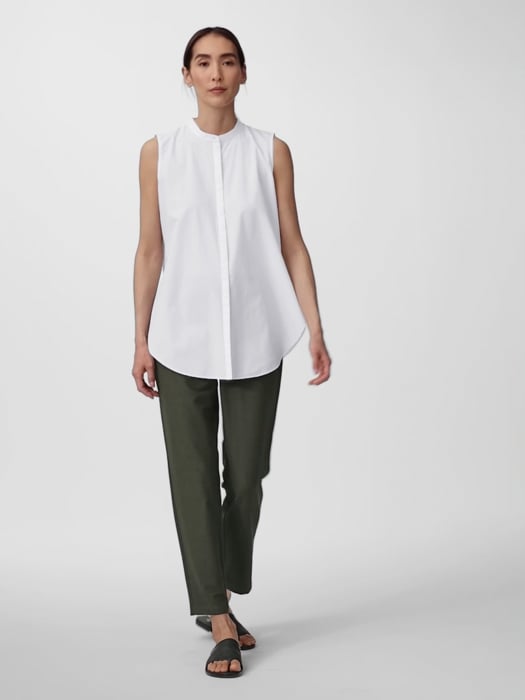 Washable Stretch Crepe Pant | EILEEN FISHER