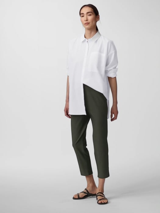 Washable Stretch Crepe Pant with Slits | EILEEN FISHER Washable Stretch Crepe Pant with Slits | EILEEN FISHER