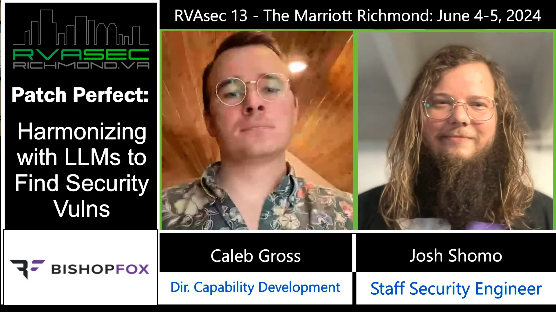3028 RVAsec 2024 with Caleb Gross and Josh Shomo on Vimeo