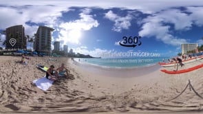 Outrigger Canoe 360 video - Waikiki Beach