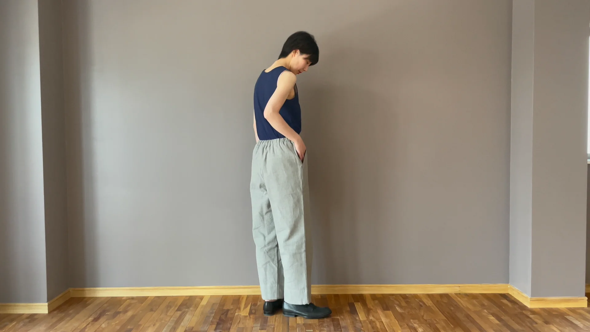 備後節織 ストレートパンツ 中紺（普通地） - yohakuの公式通販