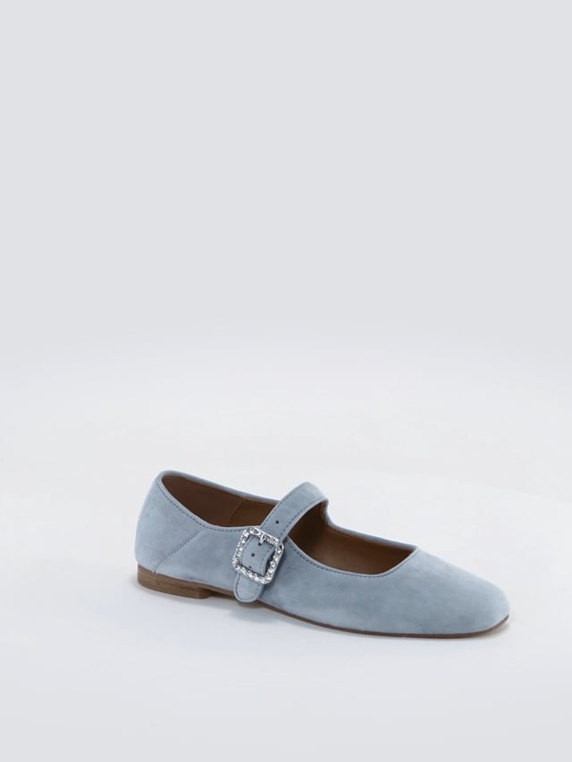 LENA  · Soft Blue Suede