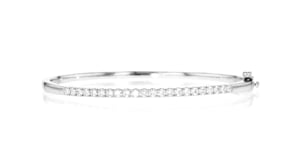 1.00 ct. t.w. Lab-Grown Diamond Bangle Bracelet in Sterling Silver